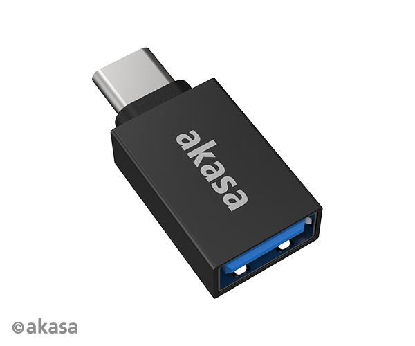 Adaptér AKASA USB3.1 Gen2 Type-A na Type-C (F/ M),  2 ks v balení1 