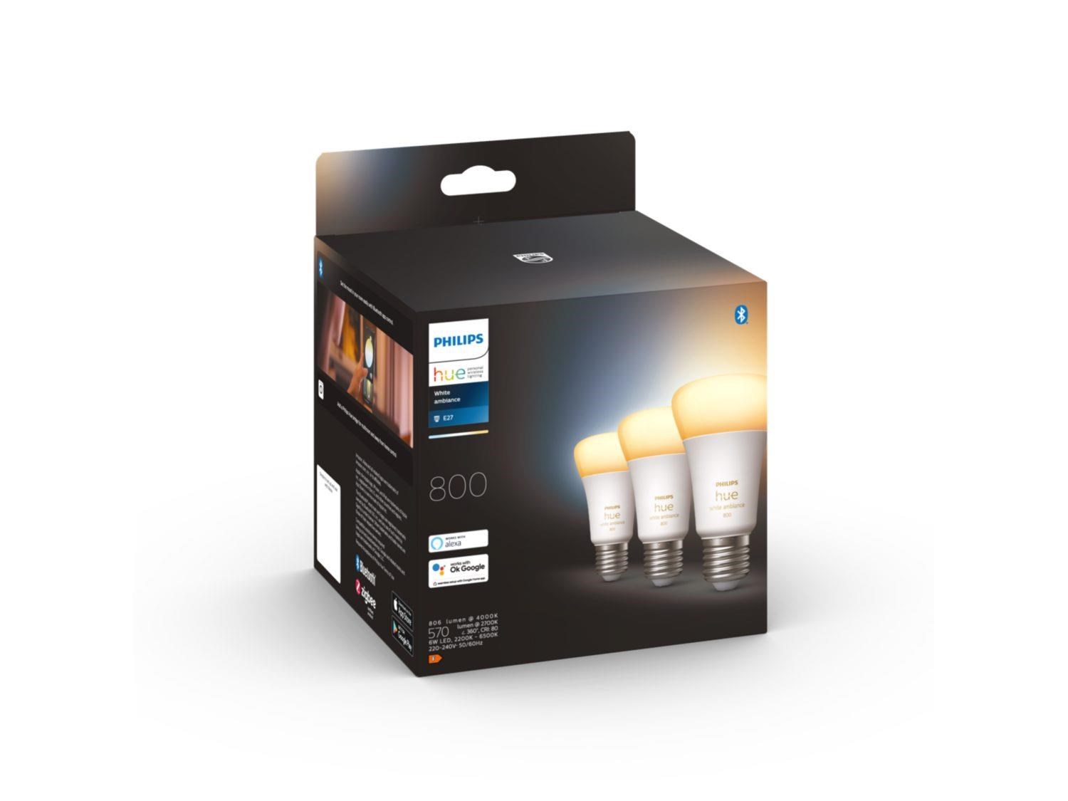 Philips Hue White Ambiance 6W 800 E27 4ks2 