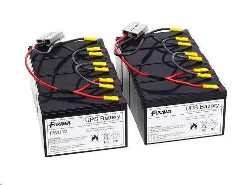 Batérie - FUKAWA FWU-12 náhradná sada batérií pre RBC12 (12V/ 7Ah,  8ks)0 