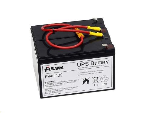 Batéria - FUKAWA FWU-109 náhradná sada batérií pre APCRBC109 (12V/ 9Ah,  2ks)0 