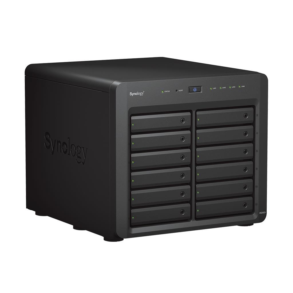 Synology DS2422+ DiskStation (4C/RyzenV1500B/2,2GHz/4GBRAM/12xSATA/2xUSB3.0/4xGbE/1xPCIe)3 