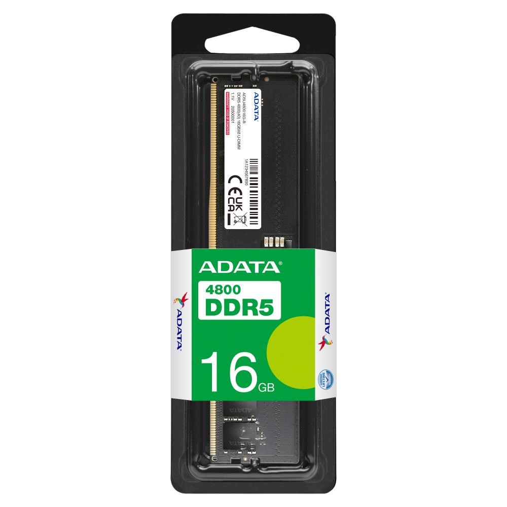 ADATA DIMM DDR5 16GB 4800MHz CL40,  Single Tray1 