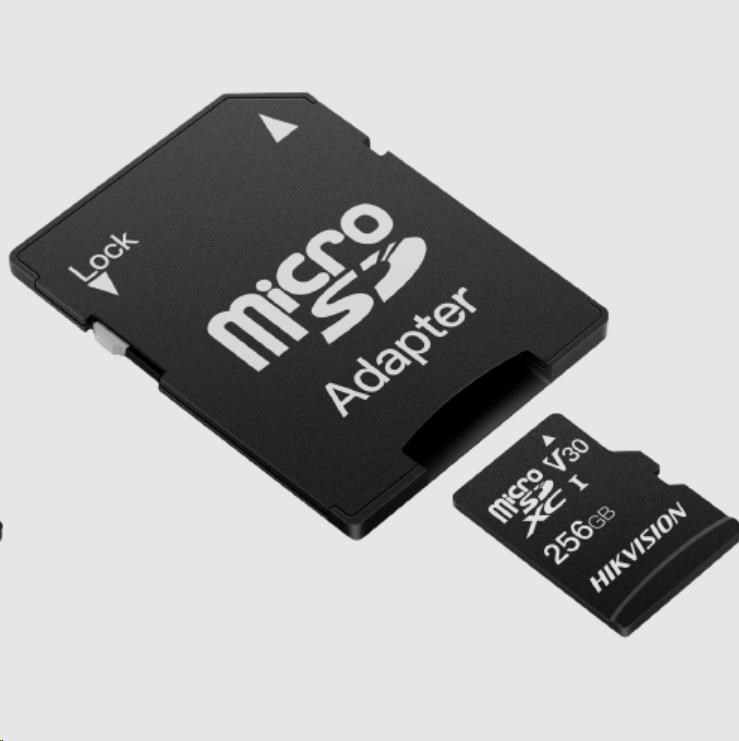 Karta HIKVISION MicroSDHC 8GB C1 (R:23MB/ s,  W:10MB/ s) + adaptér0 