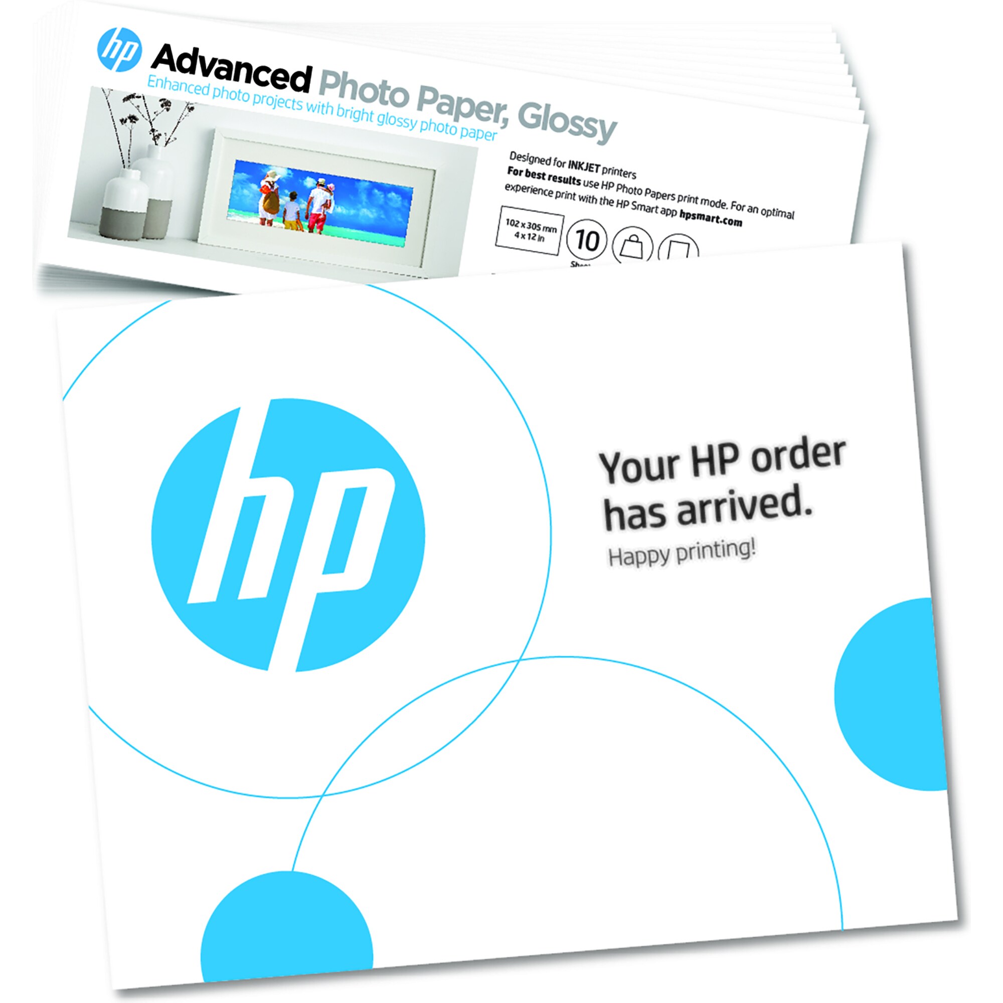 HP Advanced Photo Paper, Gloss (4x12 in; 10 x 30, 5 cm) – 10 sheets0 