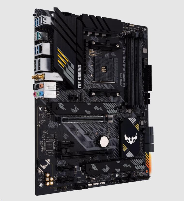 ASUS MB Sc AM4 TUF GAMING B550-PLUS (WI-FI) II,  AMD B550,  4xDDR4,  1xDP,  1xHDMI,  WI-FI3 