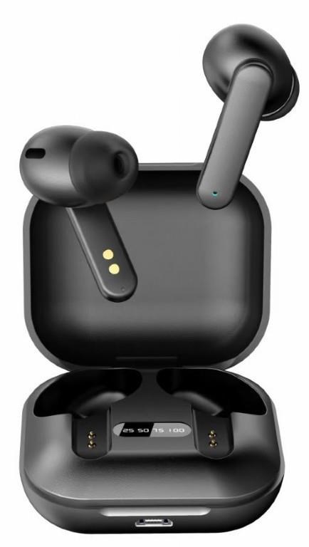 GEMBIRD sluchátka FitEar-X100B, Bluetooth, TWS, černá0 
