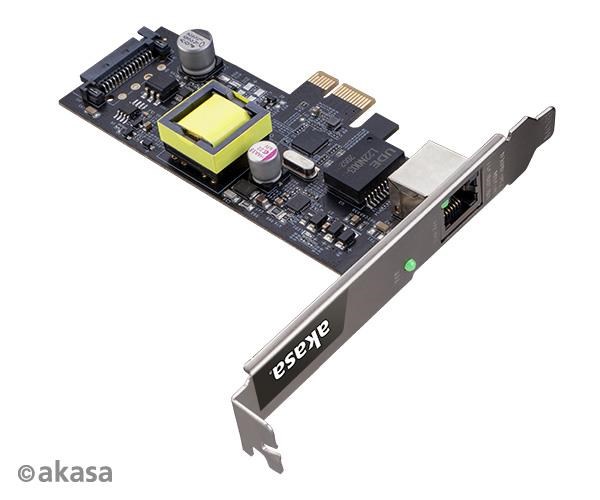 Sieťová karta AKASA,  2.5 Gigabitová sieťová karta PCIe s PoE2 