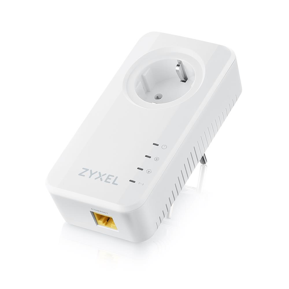 Zyxel PLA6457 2-pack G.hn 2400 Wave 2 Powerline Pass-thru Gigabit Ethernet Adapter0 