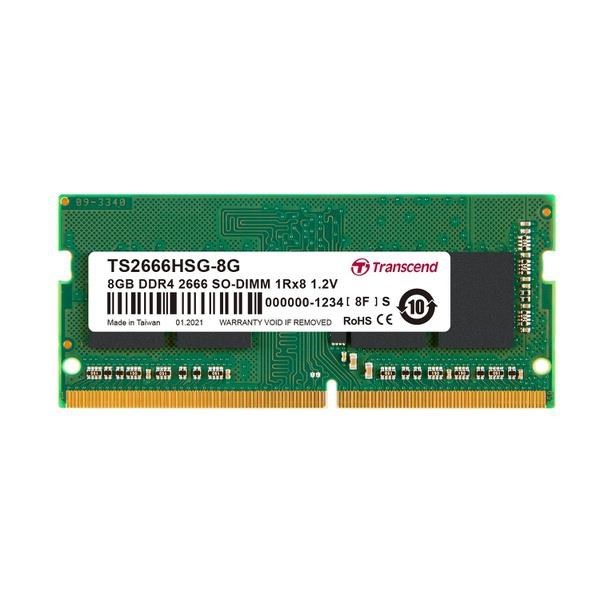 SODIMM DDR4 8GB 2666MHz TRANSCEND 1Rx16 1Gx16 CL19 1.2V0 