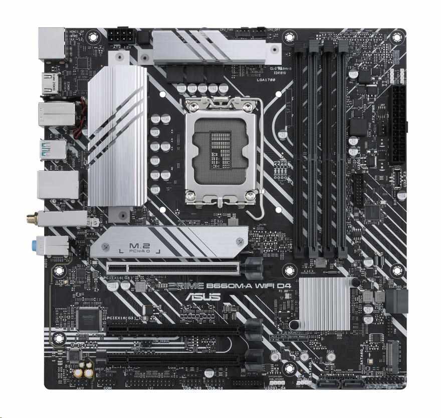 ASUS MB Sc LGA1700 PRIME B660M-A WIFI DDR4,  Intel B660,  1xDP,  2xHDMI,  WI-FI,  mATX0 