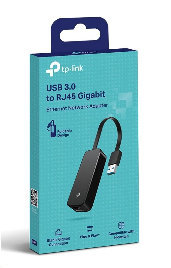 TP-Link UE306 USB/Ethernet síťový adaptér (1xUSB3.0 -> 1xGbE)3 