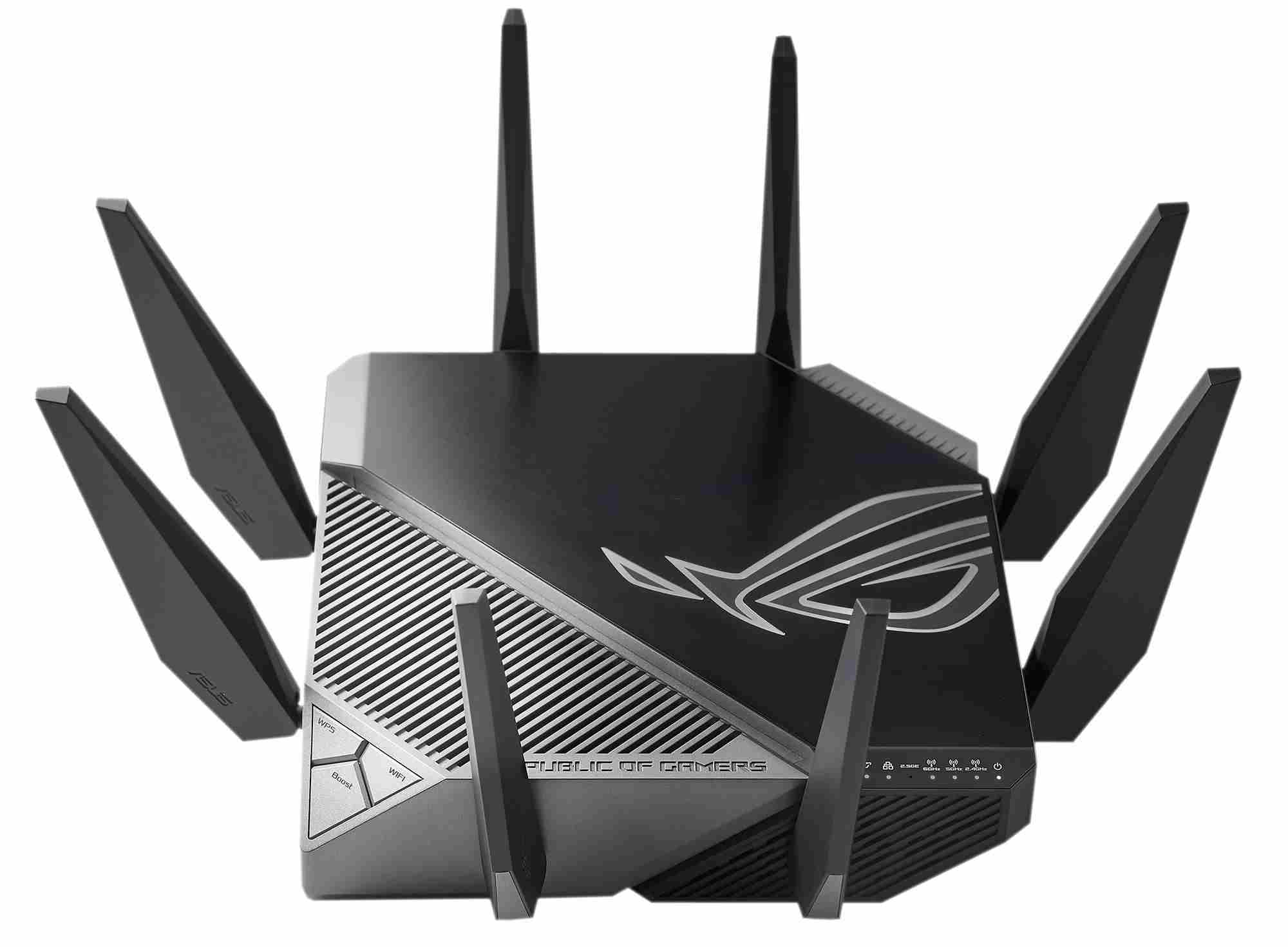 ASUS ROG Rapture GT-AX11000 (AXE11000) WiFi 6E Extendable Gaming Router,  2.5G port,  Aimesh,  4G/ 5G Mobile Tethering8 