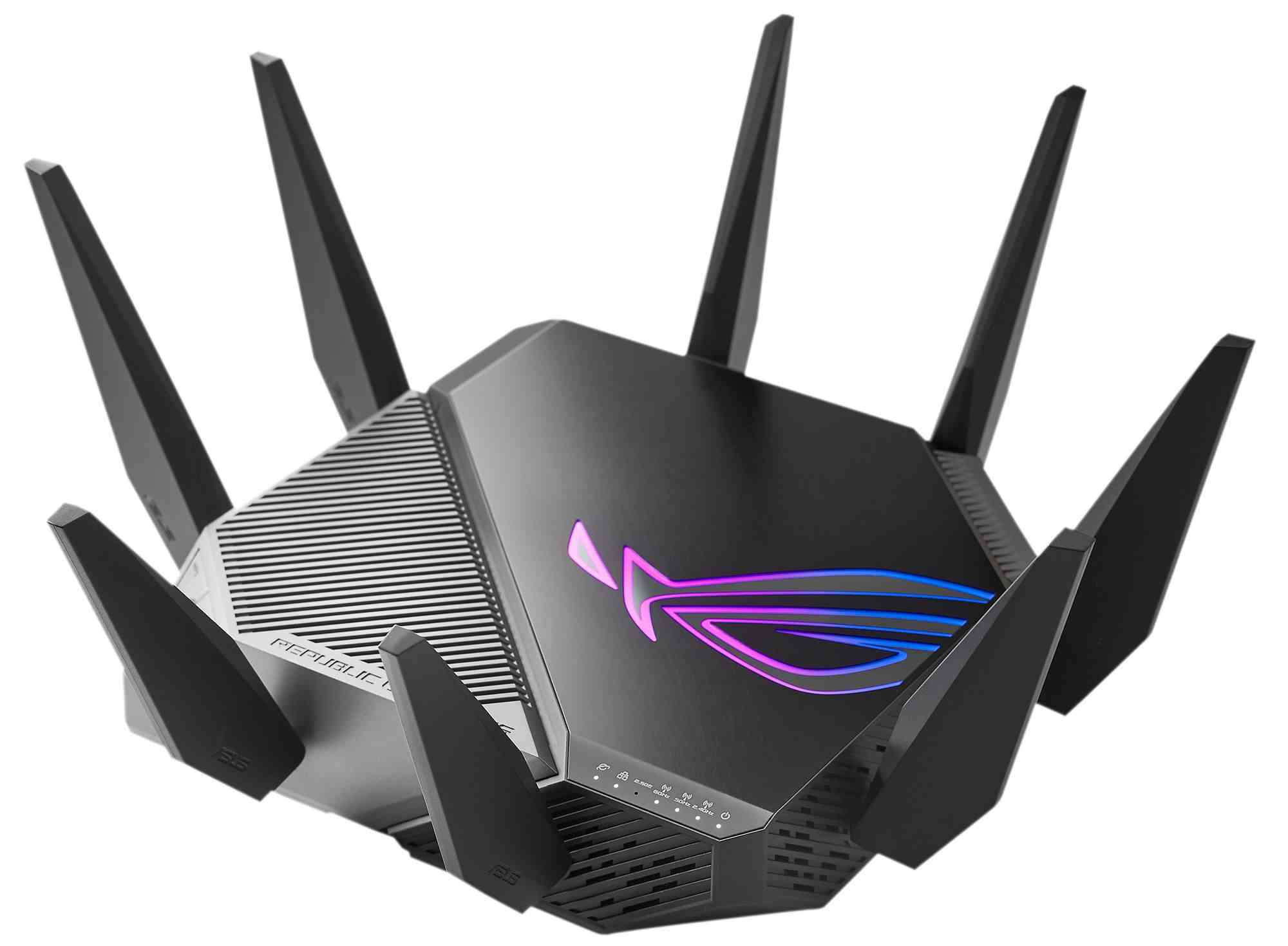ASUS ROG Rapture GT-AX11000 (AXE11000) WiFi 6E Extendable Gaming Router,  2.5G port,  Aimesh,  4G/ 5G Mobile Tethering2 