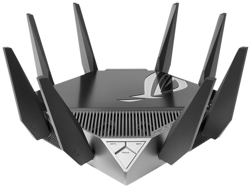 ASUS ROG Rapture GT-AX11000 (AXE11000) WiFi 6E Extendable Gaming Router,  2.5G port,  Aimesh,  4G/ 5G Mobile Tethering7 