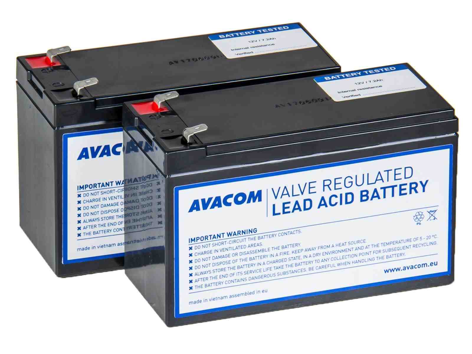 AVACOM AVA-RBP02-12072-KIT - batéria pre CyberPower,  EATON,  Effekta,  FSP Fortron,  Legrand0 