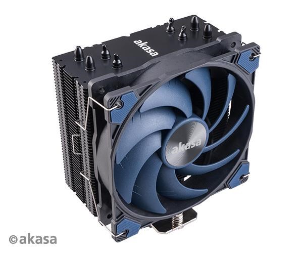 AKASA CPU chladič Alucia H4,  Heatpipes,  Black fins0 