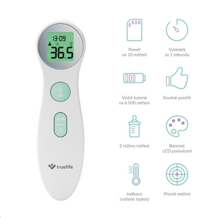 TrueLife Care Q6 - bezdotykový zdravotní teploměr4 