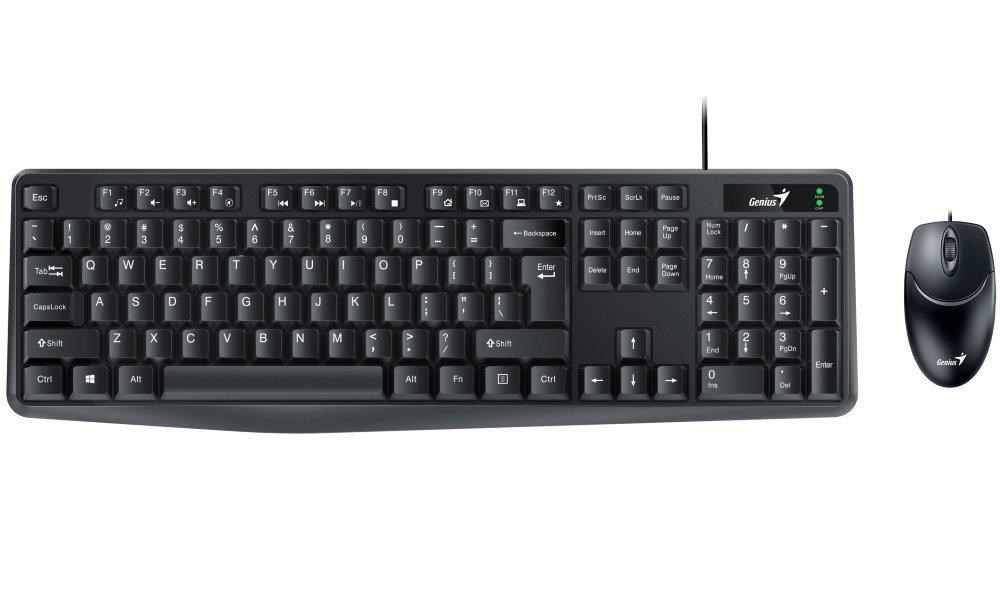 GENIUS set klávesnica+myš KM-170/  drôtový set/  USB/  čierna/  CZ+SK rozloženie0 