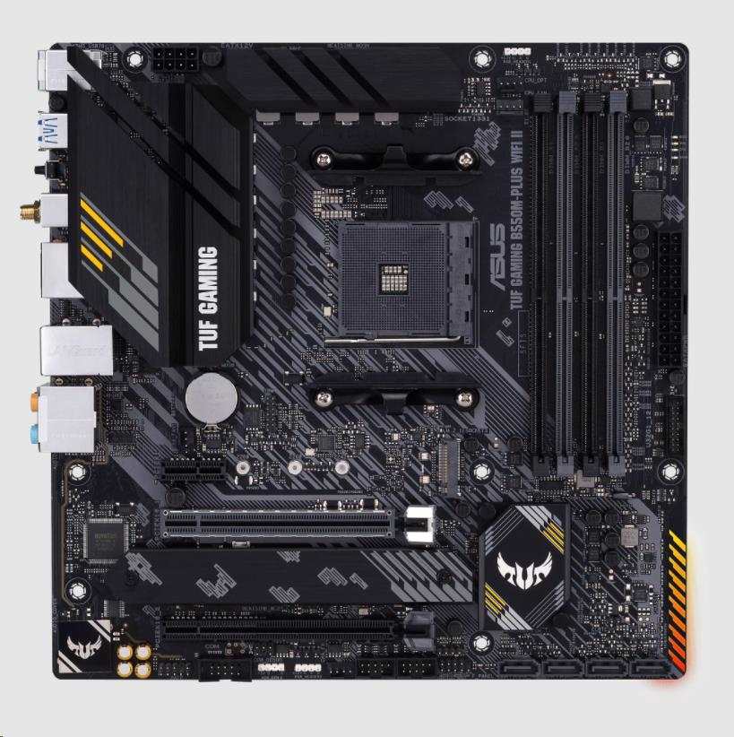 ASUS MB Sc AM4 TUF GAMING B550M-PLUS WIFI II, AMD B550, 4xDDR4, 1xDP, 1xHDMI, WI-FI, mATX1 