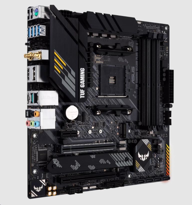 ASUS MB Sc AM4 TUF GAMING B550M-PLUS WIFI II, AMD B550, 4xDDR4, 1xDP, 1xHDMI, WI-FI, mATX2 