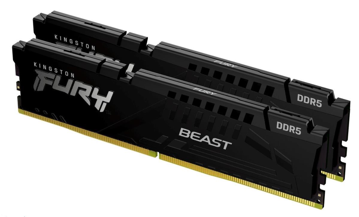 DIMM DDR5 32GB 5600MHz CL40 (sada 2) KINGSTON FURY Beast Black0 