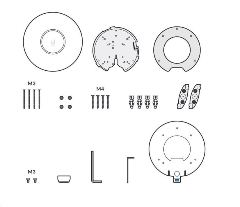 UBNT UniFi U6-Pro,  neobsahuje PoE adaptér!  [dual-band 2.4+5GHz (574+4800Mbps),  MIMO,  802.11a/ b/ g/ n/ ac/ ax]4 