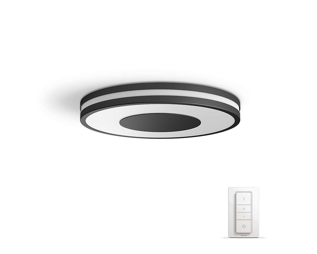 PHILIPS Being Stropní svítidlo,  Hue White ambiance,  230V,  1x32W integ.LED,  Černá0 