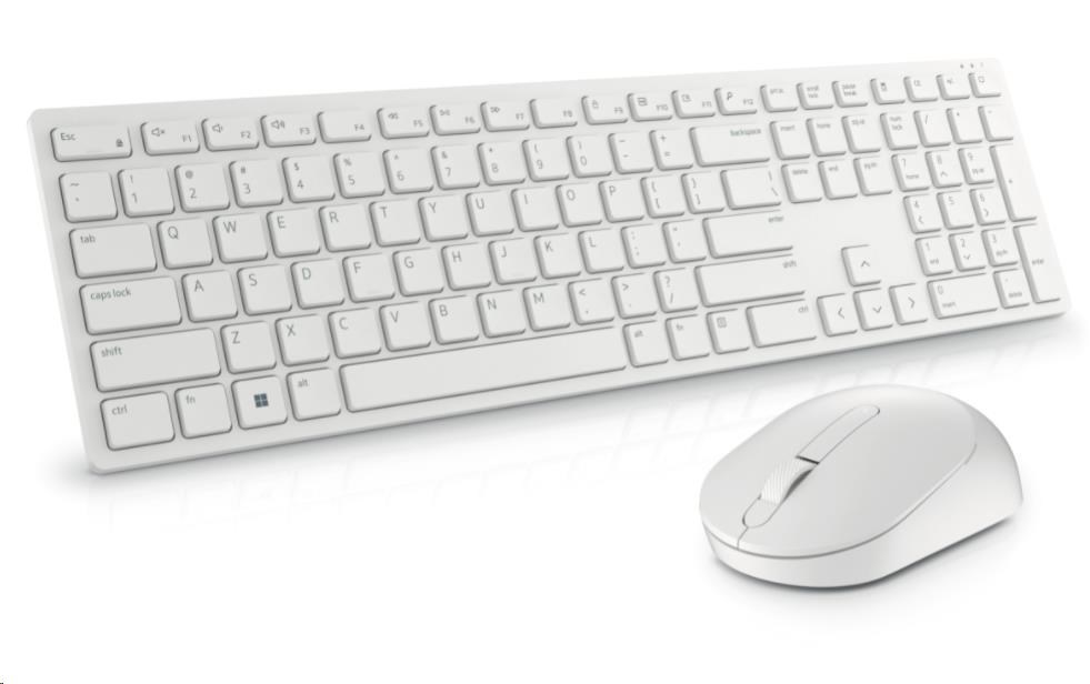 Dell Pro Wireless Keyboard and Mouse - KM5221W - German (QWERTZ) - White0 