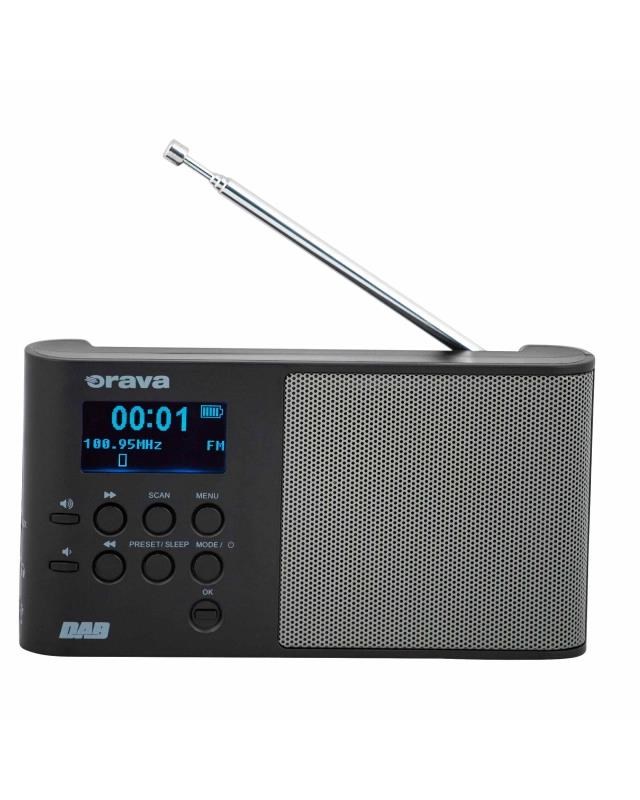 ORAVA  DAB B Digitální DAB /  FM přenosné rádio0 