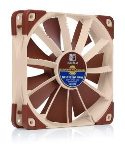 NOCTUA Ventilátor NF-F12 5V PWM,  120mm,  hnědá0 