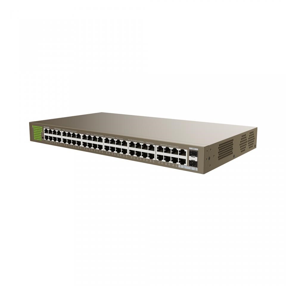 Gigabitový prepínač Tenda TEG1050F s SFP2 