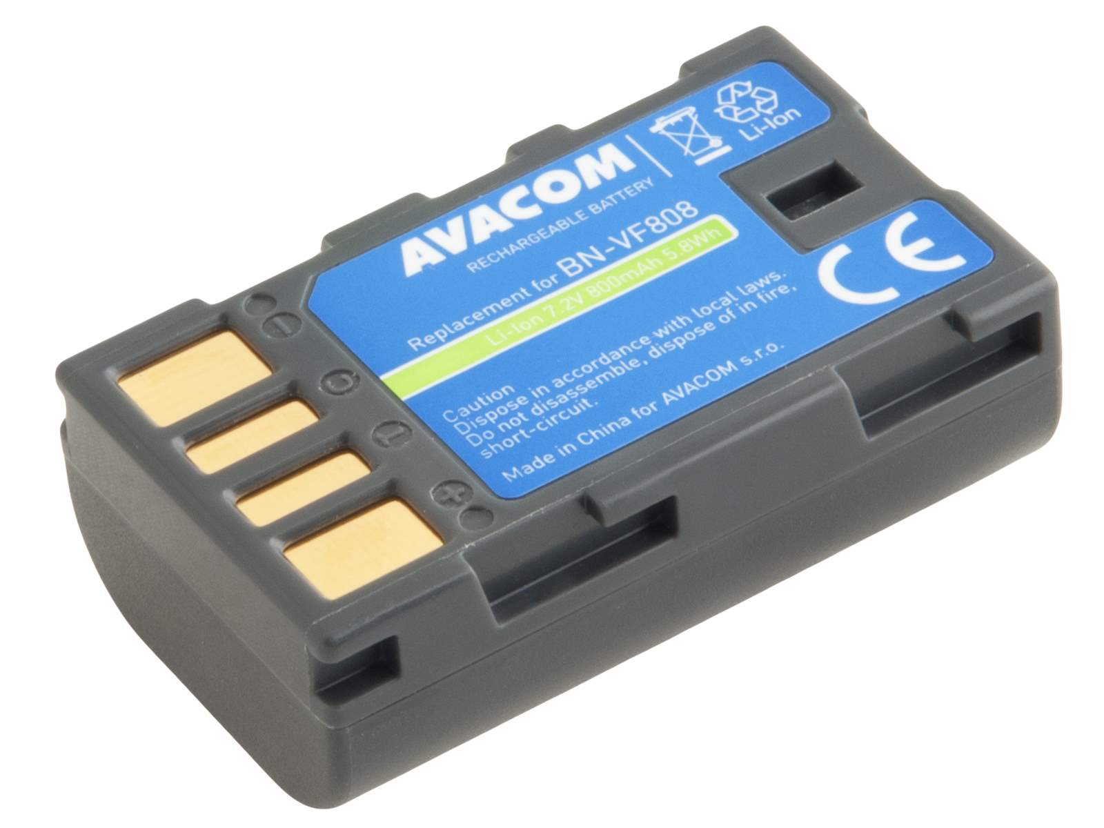 AVACOM baterie pro JVC BN-VF808,  VF815,  VF823 Li-Ion 7.2V 800mAh 5.8Wh0 