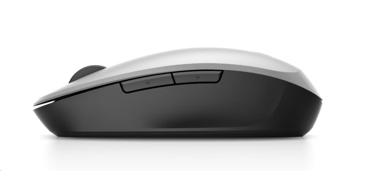 Myš HP Dual Mode Silver Mouse 300 - myš bluetooth,  pripojenie k dvom počítačom súčasne5 