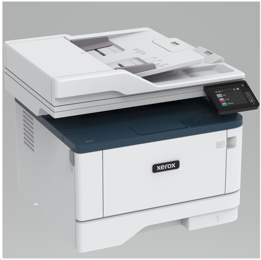Xerox B305V_DNI B&W laser. MFZ,  A4,  512 MB,  DUPLEX,  ADF,  38 strán za minútu,  Ethernet/ Wifi/ USB,  Apple AirPrint4 