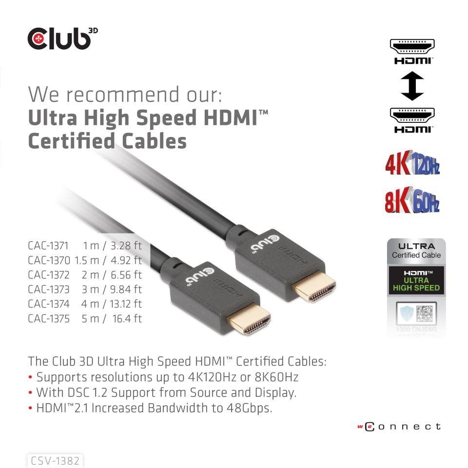 Sieťový prepínač Club3D - Prepínač,  HDMI KVM prepínač - Dual HDMI 4K 60Hz8 