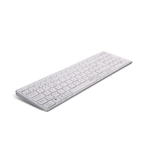 RAPOO klávesnice E9700M, bezdrátová, CZ/SK, bílá0 