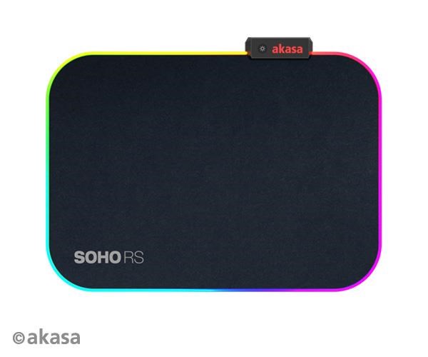 AKASA podložka pod myš SOHO RS,  RGB gaming mouse pad,  35x25cm,  4mm thick0 