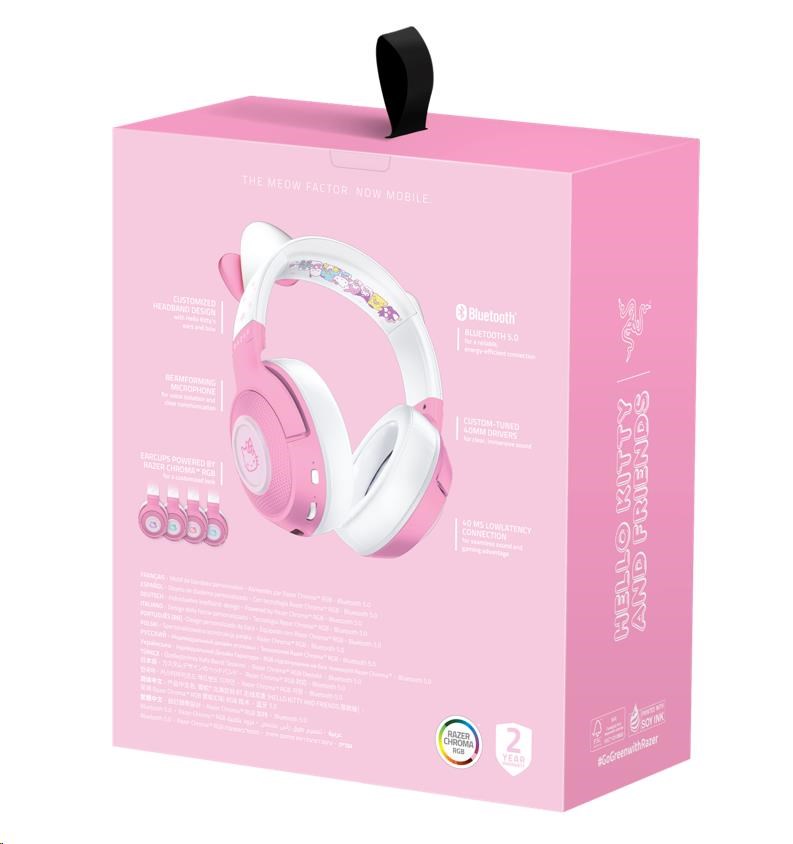 RAZER sluchátka Kraken BT,  Bluetooth,  Hello Kitty Ed.3 