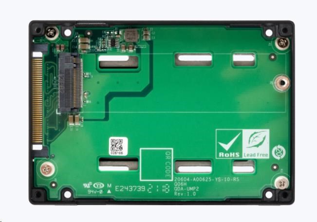 QNAP QDA-UMP4 diskový adaptér 1x M.2 NVMe SSD do U.2 PCIe SSD1 