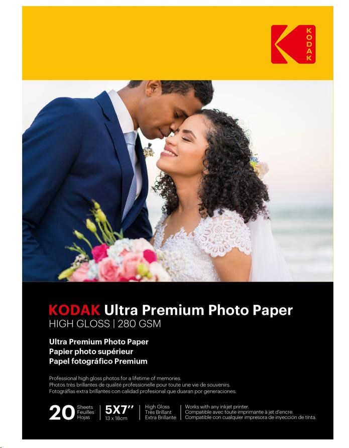 KODAK Ultra Premium Photo RC Gloss (280g/ m2) 13x18cm 20 listů0 