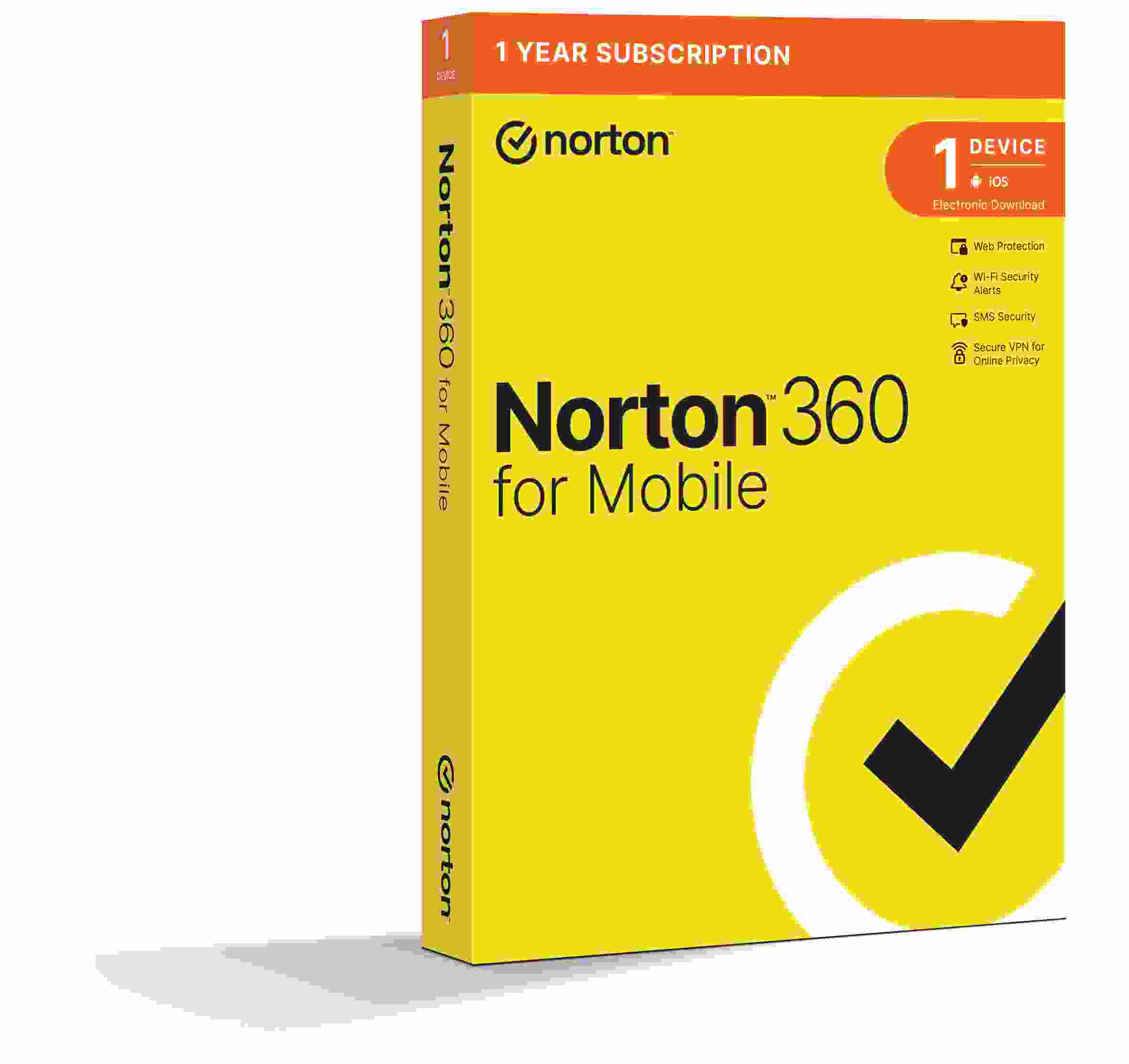 NORTON 360 MOBILE 1 používateľ pre 1 zariadenie na 1 rok ESD0 