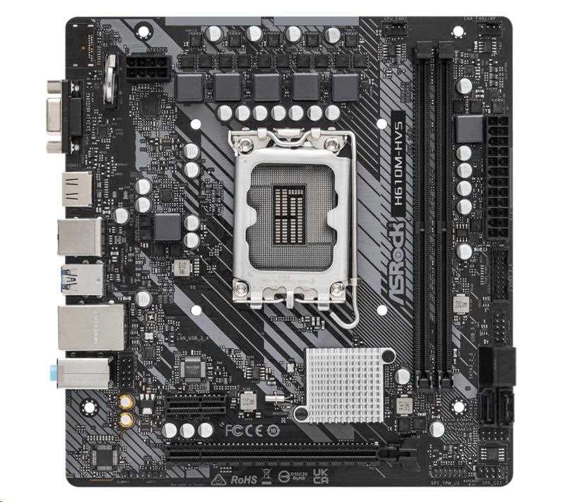 ASRock MB Sc LGA1700 H610M-HVS,  Intel H610,  2xDDR4,  1xHDMI,  1xVGA,  mATX2 