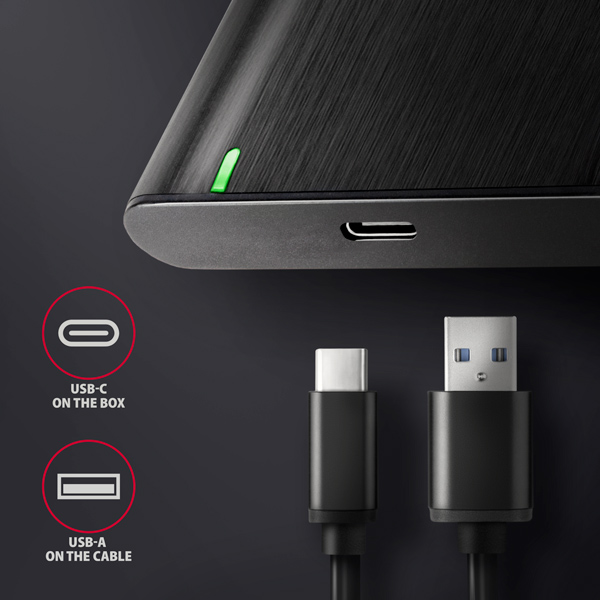 AXAGON EE25-A6C,  USB-C 3.2 Gen 1 - SATA 6G 2.5