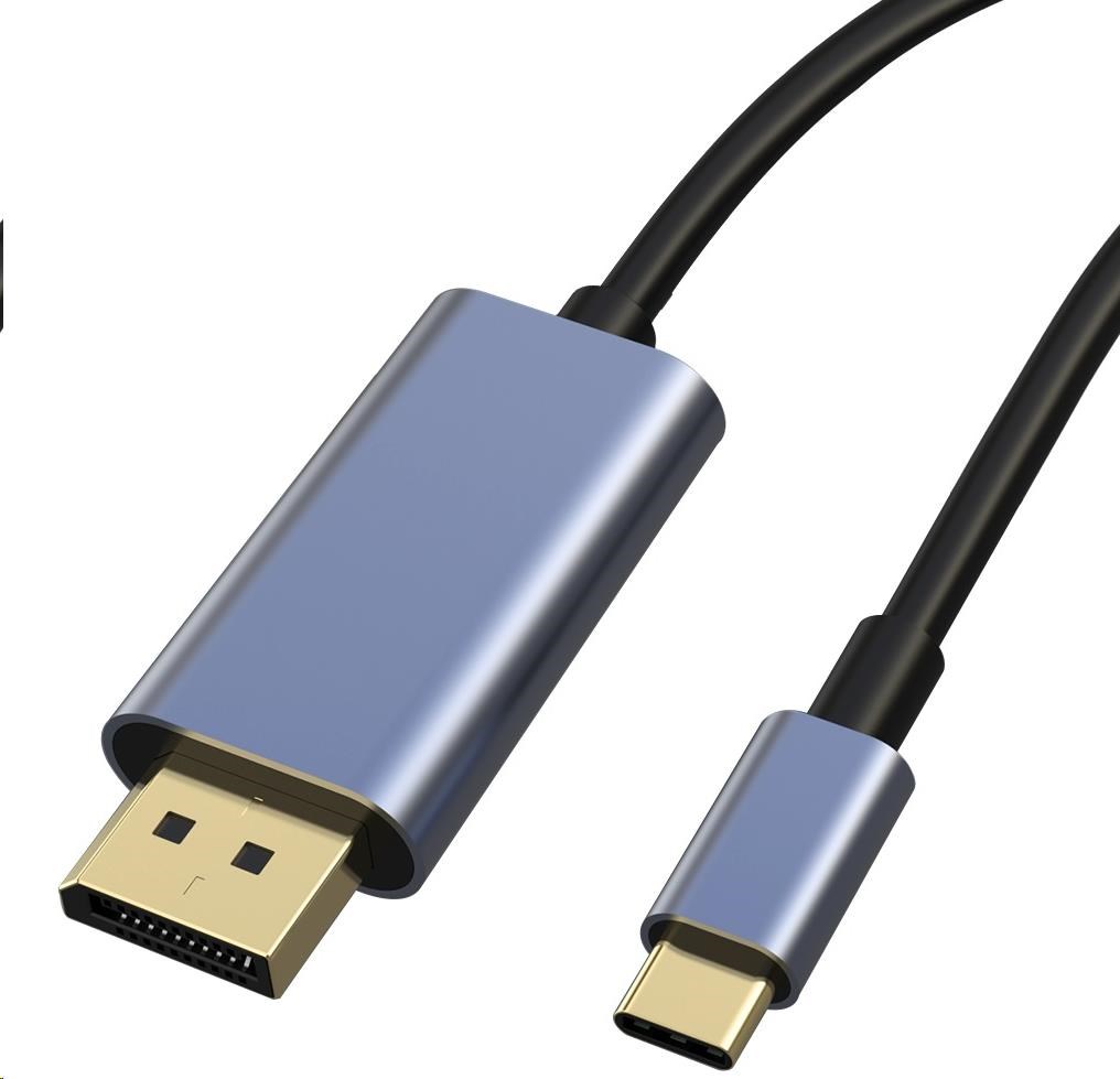 Kábel PremiumCord USB-C na DisplayPort DP1.4 8K@60Hz a 4k@120Hz 2m0 