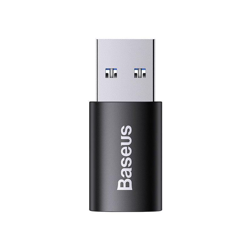 Baseus Ingenuity mini OTG adaptér USB-A 3,1A samec na USB-C samica, čierny2 