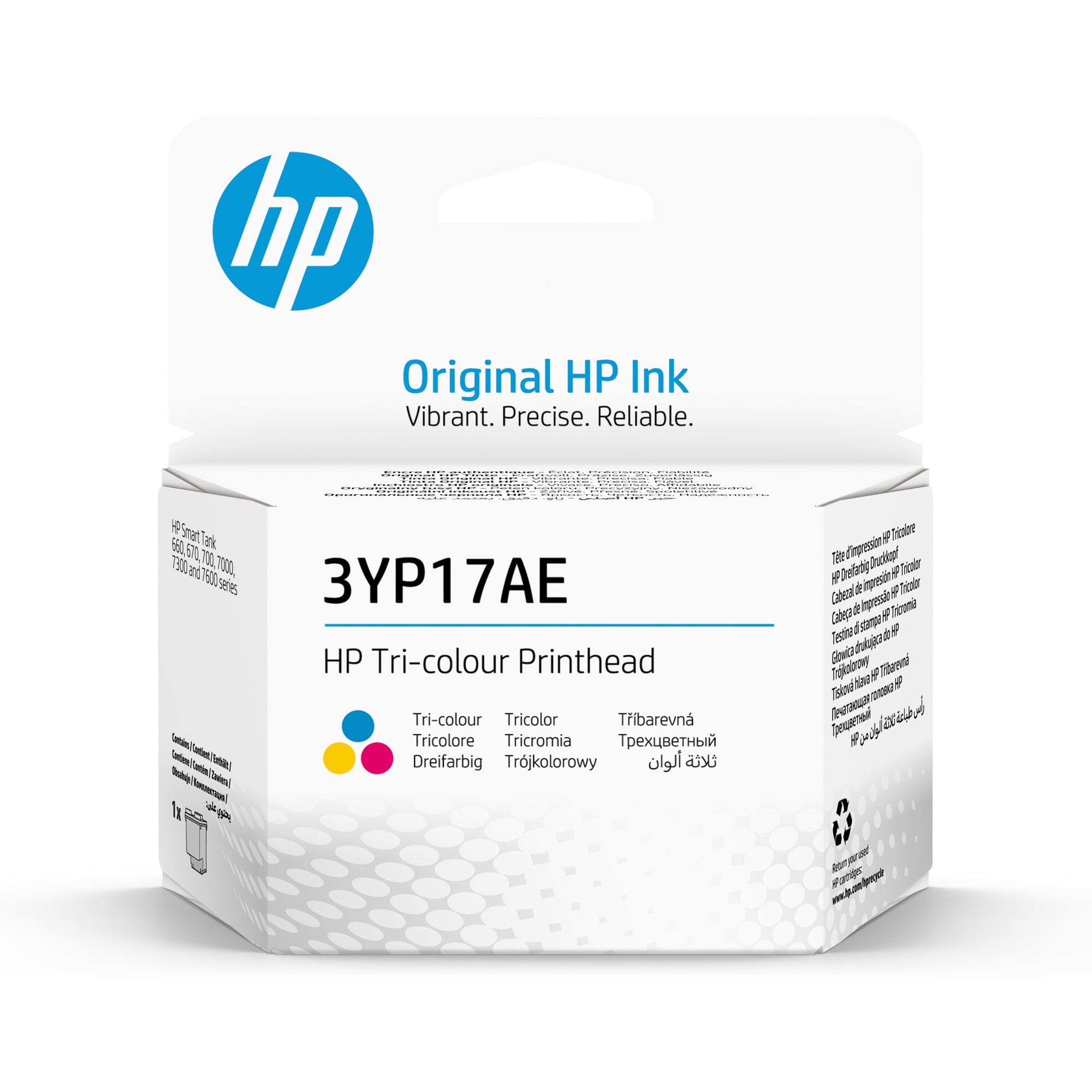 HP Tri-Color Printhead 3YP17AE - HP Smart Tank 670,  6750 