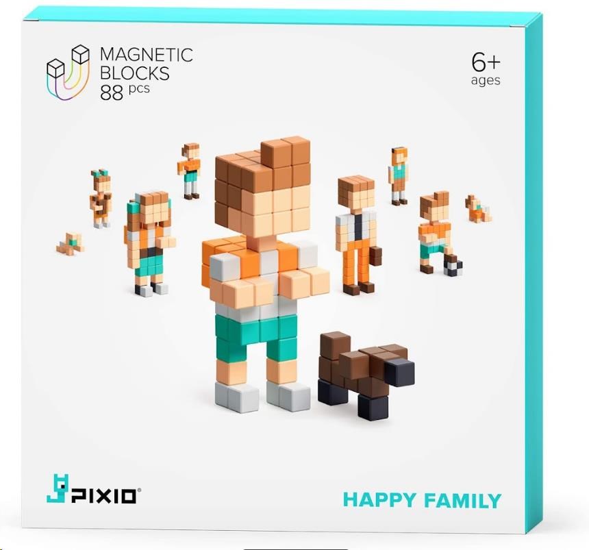 PIXIO Happy Family magnetická stavebnice0 