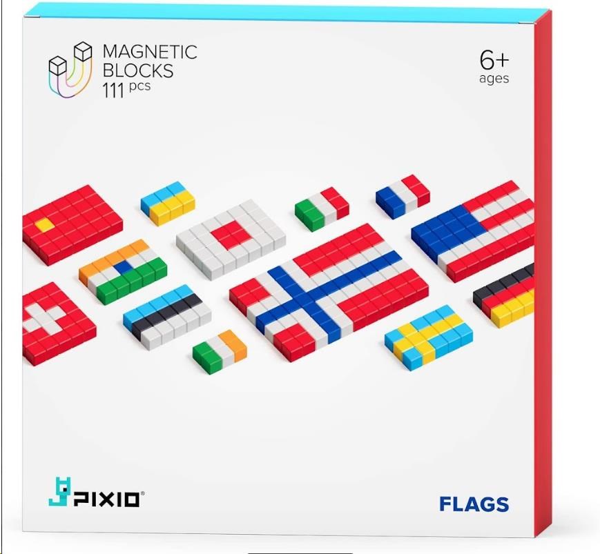 PIXIO Flags magnetická stavebnice0 