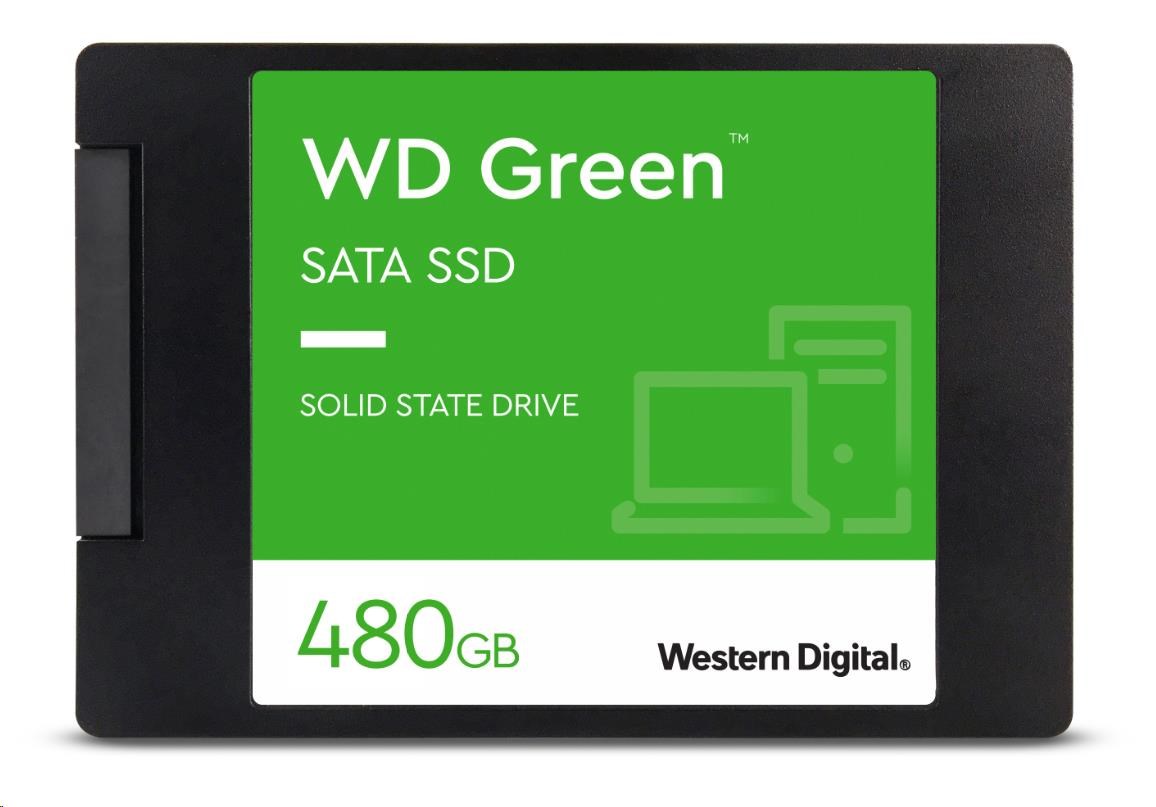 WD GREEN SSD 3D NAND WDS480G3G0A 480GB SATA/ 600,  (R:500,  W:400MB/ s),  2.5