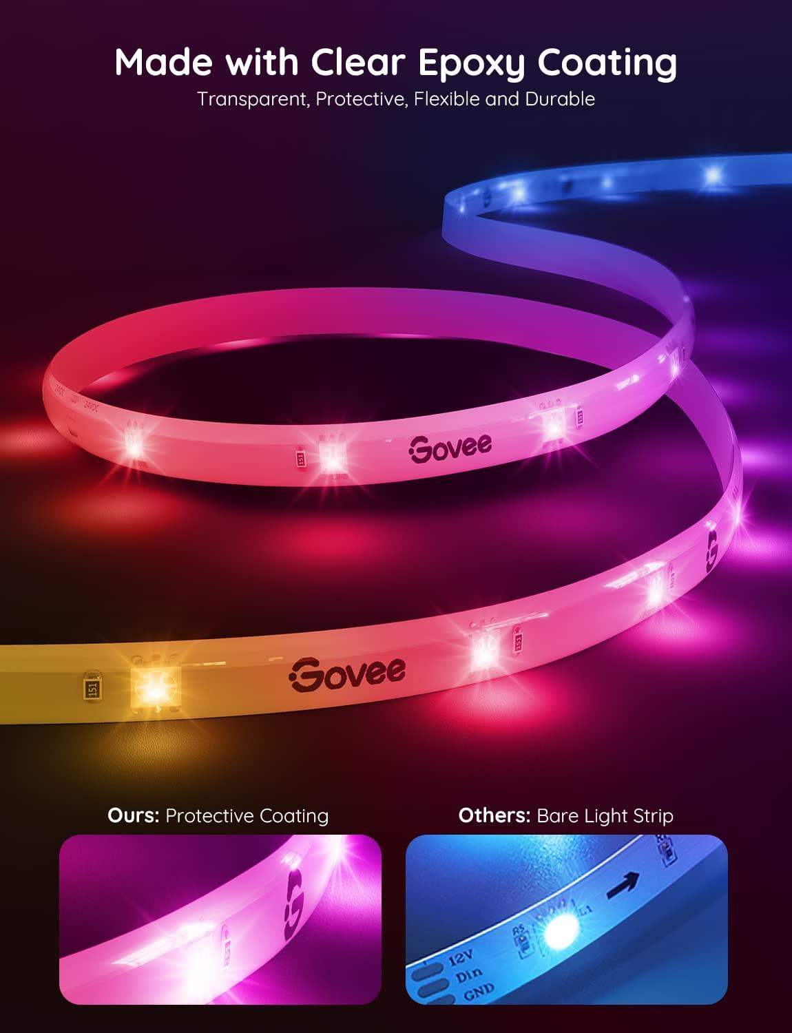 Govee WiFi RGBIC Smart PRO LED pásek 5m - extra odolný8 